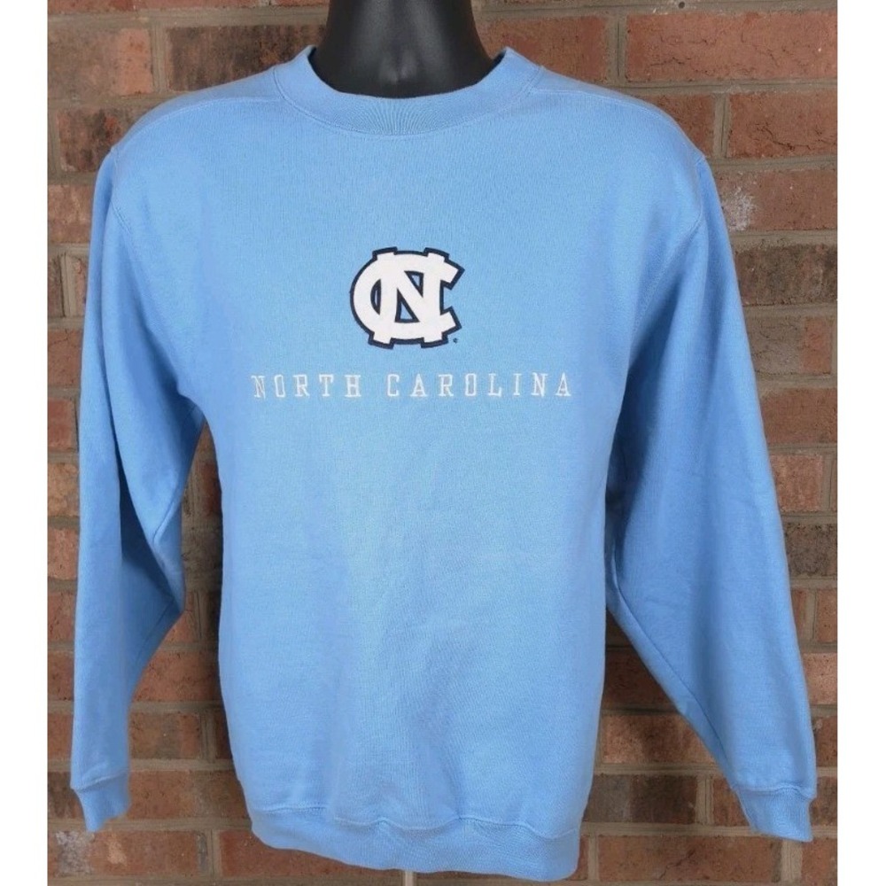 North Carolina Tar Heels Sweatshirt Mens Small Blue NCAA The Cotton Exchange USA